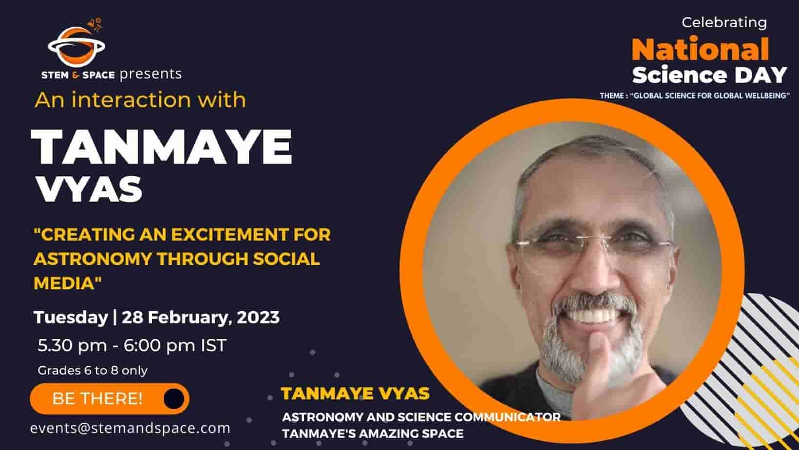 Astronomy through 'Social Media' - with Tanmaye Vyas