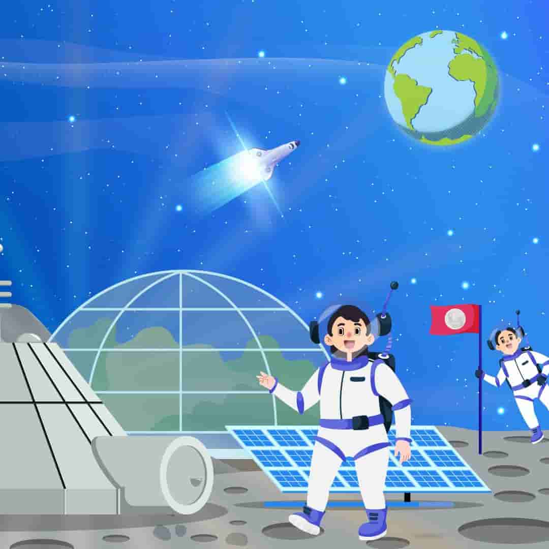 What kind of habitat can be built on the moon?