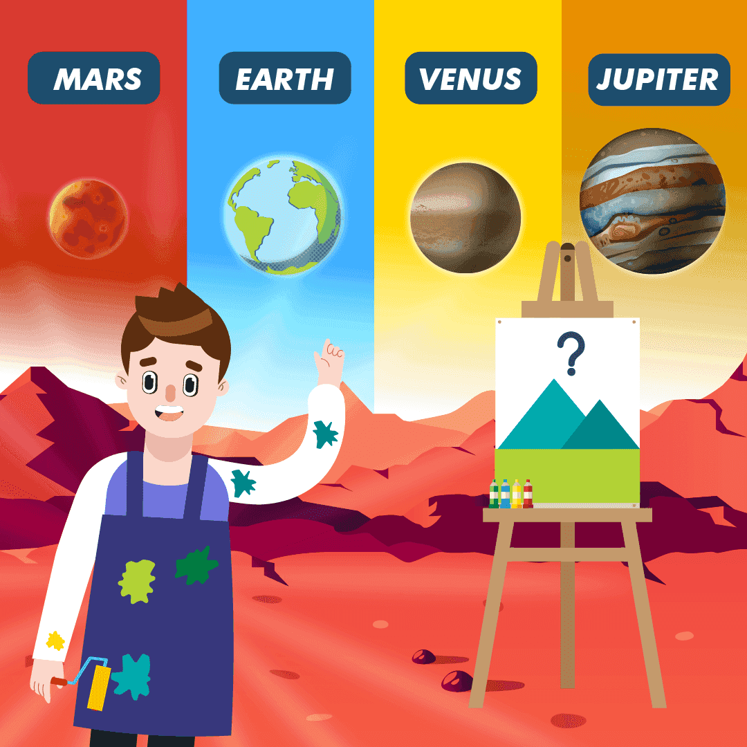 Does the sky look blue from all planets?